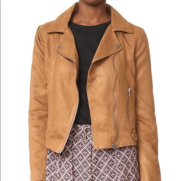 BB Dakota Jackets & Blazers - BB Dakota Johannes Faux Suede Moto Jacket